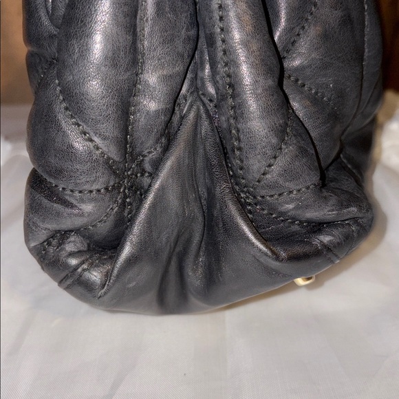 Furla Carmen Black Quilted Shoulder Bag with Scarf. - Picture 6 of 16